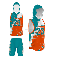 Jersey & Seragam Flag Football Tanpa Lengan Custom dengan Desain Kustom, Panel Samping Jaring 100% Polyester untuk Sirkulasi Udara