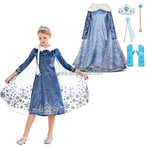 Vestido de Princesa <span class=keywords><strong>Elsa</strong></span> de Manga Larga con Lentejuelas para Niñas, <span class=keywords><strong>Disfraz</strong></span> de Navidad, Carnaval, <span class=keywords><strong>Reina</strong></span> de las Nieves, Halloween - Product Image 4