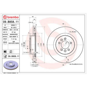 En stock d'origine pour disques de frein <span class=keywords><strong>Brembo</strong></span> LR019988 LR038934 SDB000621 SDB000622 SDB000623 SDB000624 - Product Image 2