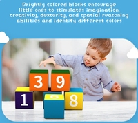 Jeu d'imagination doux jeu numéro bloc enfants Puzzle Cube ensembles de blocs de construction