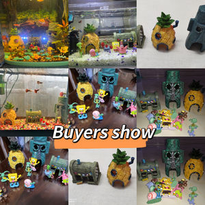 Adornos para Peceras, Mini Casa <span class=keywords><strong>de</strong></span> Piña <span class=keywords><strong>de</strong></span> Dibujos Animados para Peceras, Decoración para Acuarios, Accesorios para el Hogar - Product Image 3