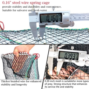 Nueva Jaula <span class=keywords><strong>de</strong></span> Resorte Abierta <span class=keywords><strong>para</strong></span> Cebo <span class=keywords><strong>de</strong></span> Cangrejos, <span class=keywords><strong>Red</strong></span> Plegable Portátil <span class=keywords><strong>para</strong></span> Lanzamiento, Trampa <span class=keywords><strong>para</strong></span> Cangrejos, <span class=keywords><strong>Red</strong></span> <span class=keywords><strong>de</strong></span> Pesca - Product Image 3