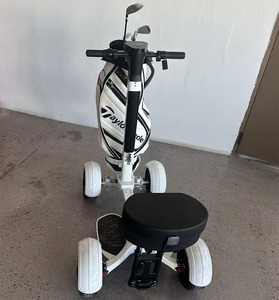 2026 Offre Spéciale nouveau chariot de golf Durable <span class=keywords><strong>à</strong></span> 4 roues chariot de poussée de golf pliant facile chariot de sac de golf multifonctionnel pour le cours - Product Image 3