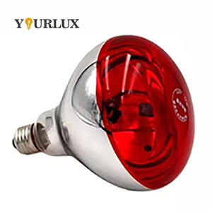 מנורת חימום אינפרא אדום Yourlux 100W/300W ללולים וחוות חזירים, גוף זכוכית בצבע לבן, תאורת IR - Product Image 5