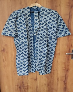 Robe Kimono Imprimée Fleurs Chaudes en Coton, Motif Floral Imprimé à la Main, Respirante, Manches Longues, Vêtement de Nuit, Tailles Disponibles - Product Image 2
