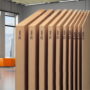 Haoxin <span class=keywords><strong>บอร์ด</strong></span> MDF ไม้เมลามีนสำหรับงานไฟกันน้ำ2มม. 3มม. <span class=keywords><strong>5</strong></span>มม. 12มม. 15มม. 18มม. - Product Image 1