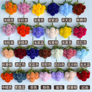 ดอกเบญจมาศประดิษฐ์ 7 หัว พลาสติกผสมผ้าไหม ตกแต่งบ้าน ตกแต่งงานแต่งงาน - Product Image 4