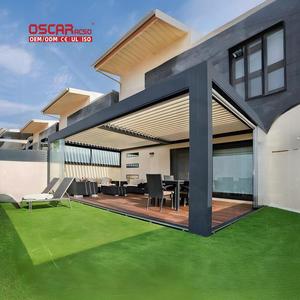 <span class=keywords><strong>Toldo</strong></span> Motorizado Impermeable de Aluminio, <span class=keywords><strong>Toldo</strong></span> Eléctrico para Jardín, Patio, Balcón <span class=keywords><strong>con</strong></span> Techo de Láminas Ajustables, Pérgola Montada en la Pared - Product Image 1