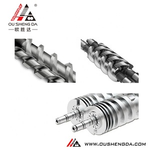 Extrusora cónica de doble tornillo, <span class=keywords><strong>barril</strong></span> para pvc pp wpc - Product Image 4