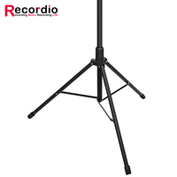 Recordio GAZ-ZB02A Pied de microphone professionnel sur pied pour scène, support d'éclairage d'appoint pour photographie, support de caméra en métal et plastique