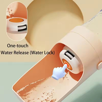 Bouteille Distributrice Portable 2-en-1 pour Animaux : Contenant d'Eau et de Nourriture pour Chiens et Chats en Voyage
