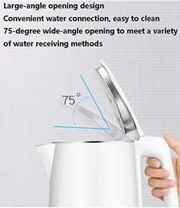 Stainless Steel Electric <b>Kettle</b> with <b>Temperature</b> <b>Control</b> and Automatic Shut-off 2.2L Portable for Household Hotel RV Use - Product Image 2
