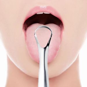 Grattoir à langue en acier inoxydable, outil d'hygiène buccale réutilisable de 11cm pour nettoyer la langue et rafraîchir l'haleine - Product Image 3