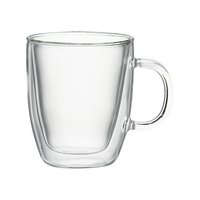 Tasse à café en verre à Double paroi isolée thermiquement, Design classique et Simple, vente en gros