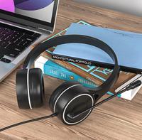 Auriculares USB para Oficina SY-G30C con Micrófono de Brazo Largo y Controlador de 40 mm para Call Center, Aprendizaje en Línea y Exámenes de Inglés