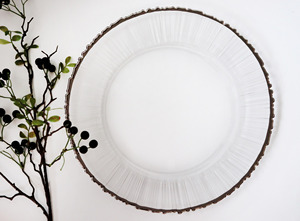 Ventes d'usine Lunettes de chargeur écologiques à bord côtelé doré Style simple Crystal Clear Nouveau modèle Plats Forme irrégulière sans plomb - Product Image 5