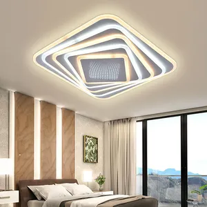 Gran oferta 2023, nueva tendencia, accesorios de decoración regulables negros modernos, lámpara de techo LED para casa