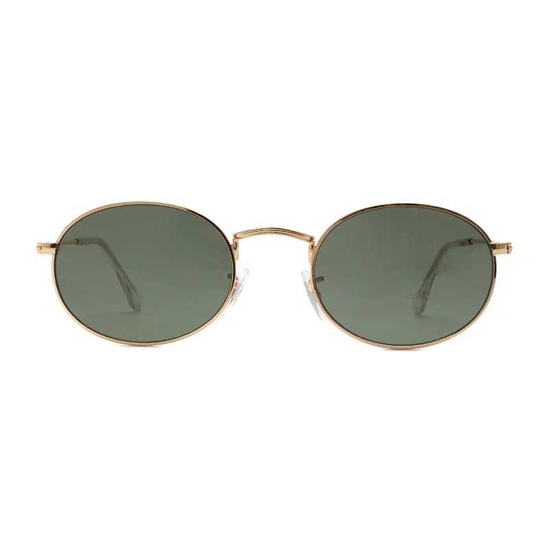 2022 Hot Selling Unisex Fashion UV400 Women Classic Mens Stainless Steel Glasses Lenses Sunglasses
