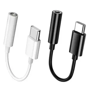 화웨이 메이트 20 P30 프로 샤오미 미 미 6 8 9 SE 오디오 케이블에 대한 DAC USB C 3.5mm AUX 헤드폰 어댑터