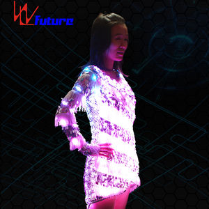 2022 elegante e programmabile t-Shirt a Led abito da ballo Discoball Costume Sexy per adulti <span class=keywords><strong>Dj</strong></span> Dance abbigliamento - Product Image 1