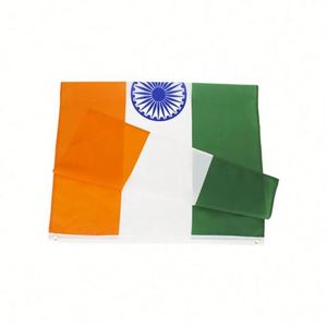 Bandera Nacional de la India al por Mayor, 3x5 Pies, Impresa, 100% Poliéster 100D, Resistente a los Rayos UV - Product Image 2