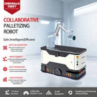 Robot Cobot Móvil Autónomo Flexible para Transferencia de Materiales en Fábricas y Manejo de Cajas
