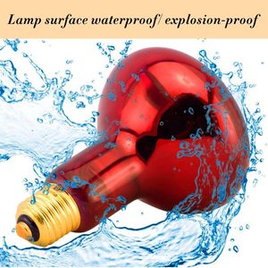 Đèn Hồng Ngoại Vật Lý Trị Liệu Sưởi Ấm Ánh Sáng Bóng Đèn <span class=keywords><strong>100W</strong></span> ES Đỏ Đèn E27 Cơ Sở Cho Chăm Sóc Sức Khỏe Và Bodycare - Product Image 6