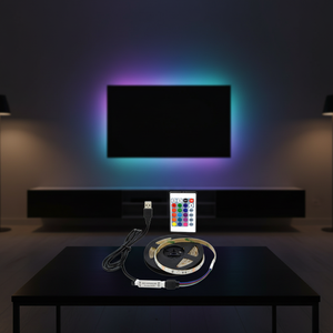 LED Strip Lights 5050 RGB 3keys 24keys 44 Keys Remote Control USB Neon Light Colorful TV Background Decoration for Home Lighting