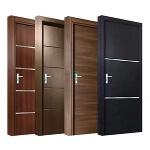 Pintu Interior kamar tahan air pintu Interior dengan ayunan ganda pintu Interior kayu