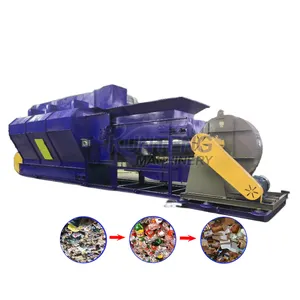 Solid waste plastic paper ferrous steel scrap disposal and management recycle machine for sorting production line in business