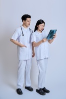 65% polyester + 35% coton uniforme médical docteur manteau infirmière uniforme vietnamien FMF unisexe médecin pantalon