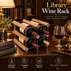 Estante de Exhibición de Vino de Madera con Marco de Hierro, Estante de Presentación de Botellas, Disponible en Stock, Envío en 7 Días, Tienda Minorista, Licorería, Bodega - Product Image 1
