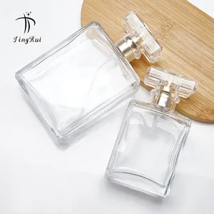 30ml 50ml 100ml Refillable Luxury Glass Perfume Bottle Empty Spray Bottle with Hot Stamping for Cosmetics