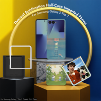 Sunyee Grosir Casing HP Kosong Sublimasi 3D untuk Samsung Z Flip 7 2-in-1 TPU+PC 360 °   Casing Ponsel Berlapis Pelindung