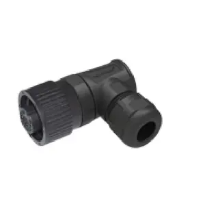 Best price Female assembly connector Contact 6+PE Right Angle screw clamp waterproof IP67 RD24 Circular connector