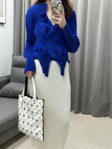 Spot all'ingrosso Miyake camicetta in Chiffon a coda di pesce con camicia a pieghe irregolari da donna di nuovo Design - Product Image 5