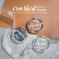 Menow paleta de sombra metálica, sombra de olho de tamanho único para viagem, pó de sombra pigmentada em pó