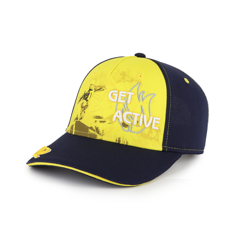 Factory Price 6-Panel 100% Polyester Baseball Hat Custom Embroidery Trucker Cap With Curve Brim Casual Fashionable Sporty