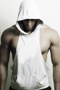 Canotta Estiva Casual in Cotone con Cappuccio Personalizzata per <span class=keywords><strong>Uomo</strong></span>, Traspirante, ad Asciugatura Rapida, Ecologica, Anti-Pilling, per Bodybuilding e Muscoli - Product Image 6