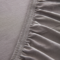 Sabanas De Algodon ensemble De literie 100% coton drap-housse plat avec 2 taies d'oreiller pour hôtel