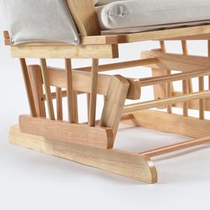 Popular Modern <b>Nursery</b> <b>Chair</b> Solid Wooden <b>Rocking</b> <b>Chair</b> Glider <b>Chair</b> with Ottoman - Product Image 3