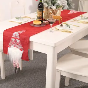 新款圣诞家居装饰产品创意侏儒侏儒餐桌装饰圣诞新年桌布桌游