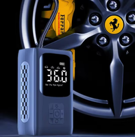 Compresseur d'air rechargeable Gonfleur de pneu Pompe portable avec batterie 4000mAh Écran numérique et LED d'urgence 150PSI Arrêt automatique