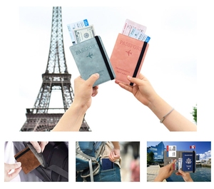 High Quality Custom Logo Personalized Luxury PU Leather Travel Wallet Bag RFID Blocking Anti-Theft <b>Document</b> Organizer - Product Image 2