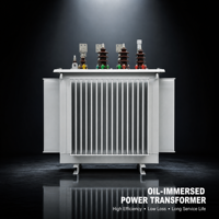 Transformateur sur mesure immergé dans l'huile 100 kVA 33 kV à faible perte, triphasé, à bobinage en cuivre