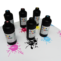 Mr. Inks Tarpaulin Lamp Cloth Fabric Printing CMYK W V UV Cured Ink PVC UV Curing Ink pour Epson I3200 Digital Flexo Printing