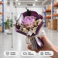 Caja de Regalo con Flores de Jabón Hechas a Mano para el Día de San Valentín, Día de la Madre, Día del Maestro, Graduación, Flores Preservadas al por Mayor
