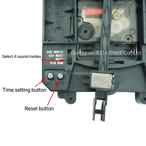 Boîte à musique intégrée <span class=keywords><strong>Westminster</strong></span> avec mouvement d'horloge à pendule et mécanisme à <span class=keywords><strong>balancier</strong></span>, axe de 3 tailles, avec aiguille, accessoire de bricolage - Product Image 4