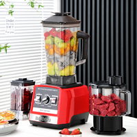 Mixeur Commercial Haute Puissance Multifonctionnel : Extracteur de Jus, Préparateur de Smoothies, Broyeur à Glace Robuste
