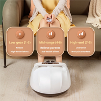Appareil de massage chauffant pour les pieds avec rouleaux de grattage et surface de pétrissage roulante